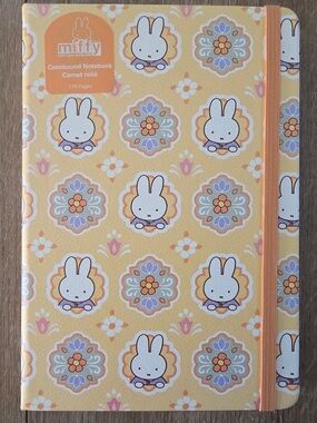Miffy Spiral 6x8” Notebook Miffy Flowers Pattern Hard Cover 176 Lined Pages NWT✨